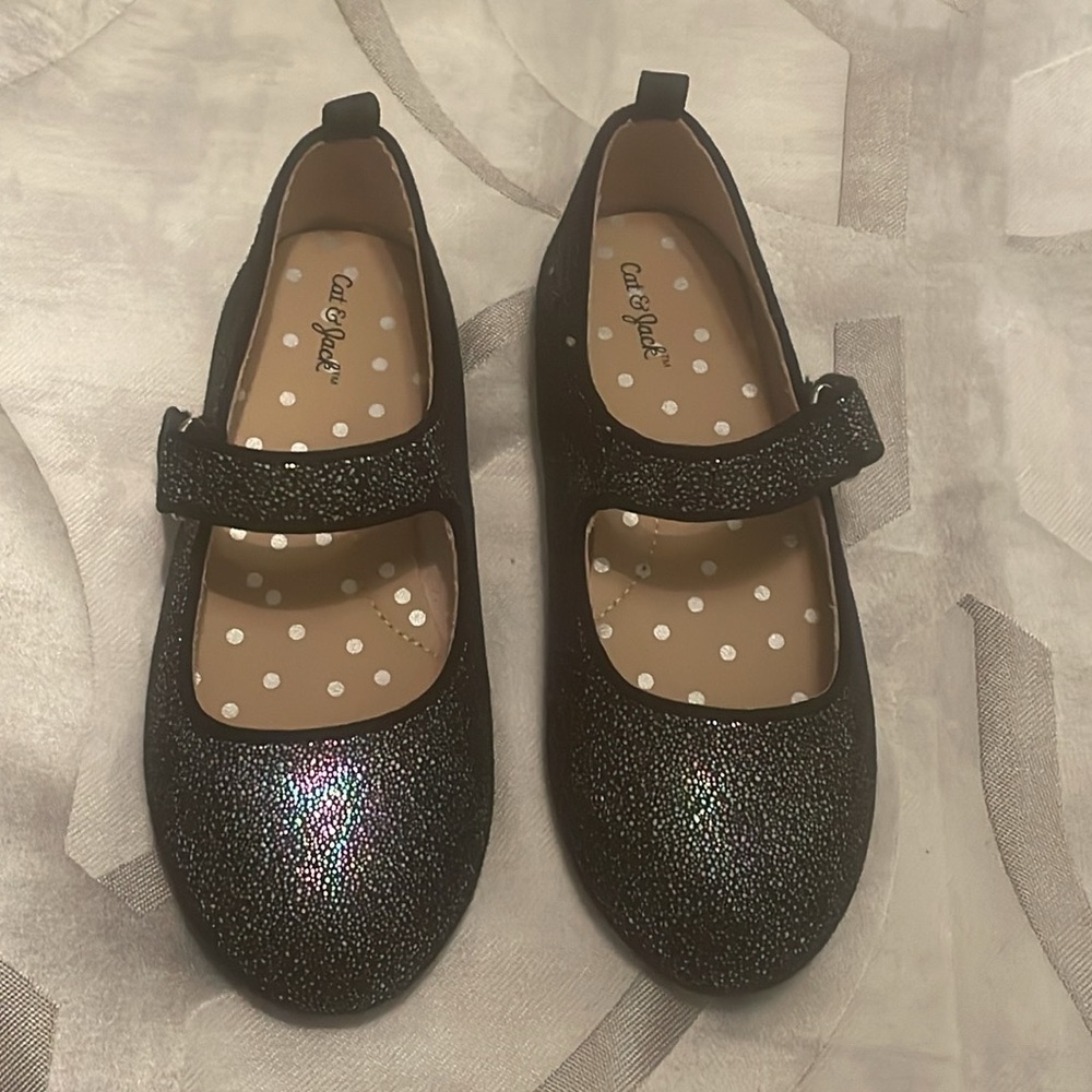 Toddler girls size 11 dressy ballet flats